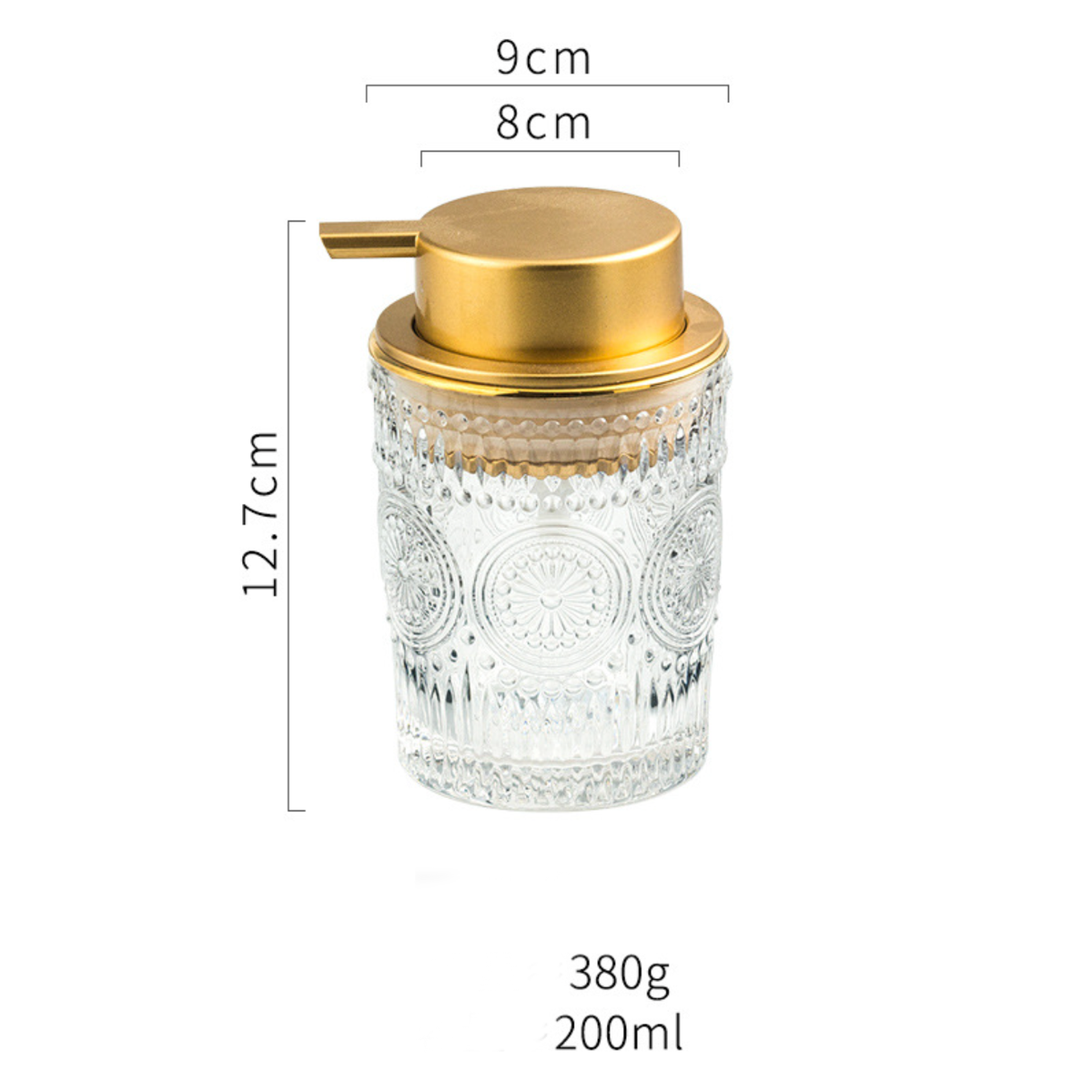 Glass Pump Bottle Nestasia