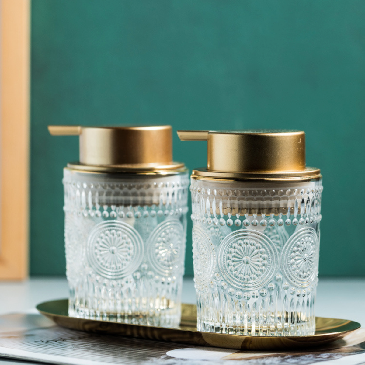 Glass Pump Bottle Nestasia
