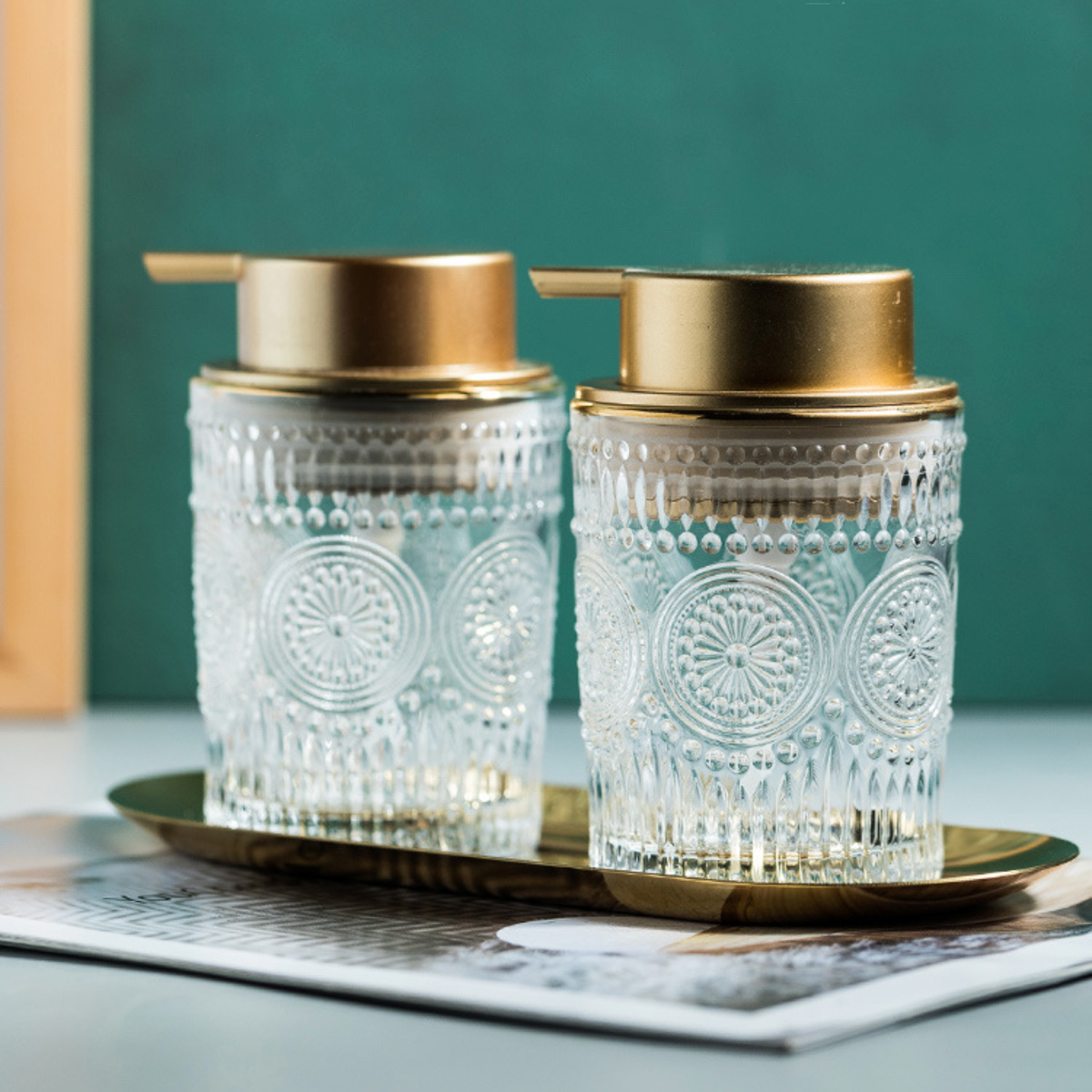 Glass Pump Bottle Nestasia