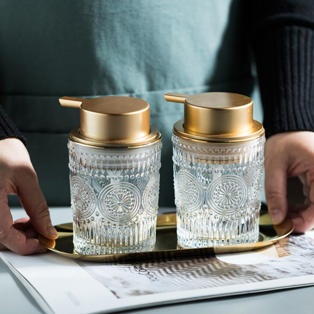 Glass Pump Bottle Nestasia