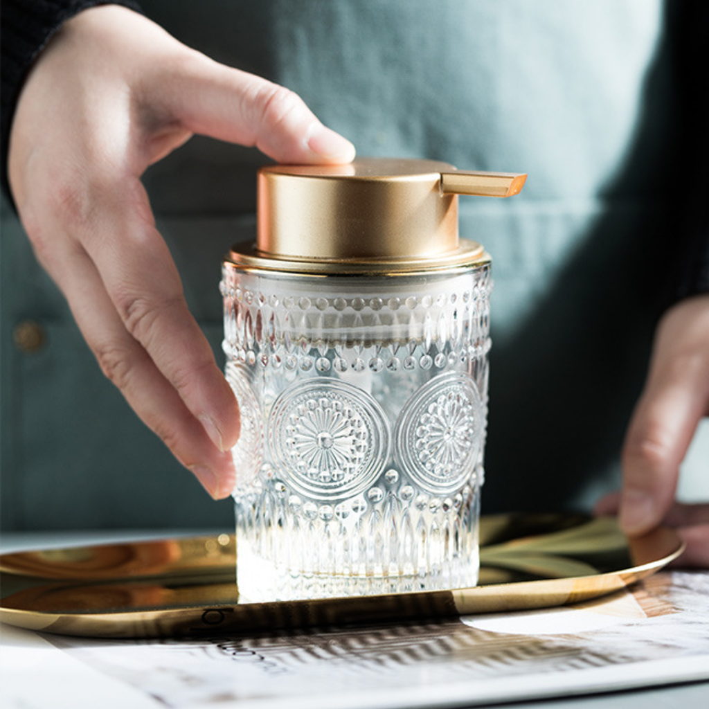 Glass Pump Bottle Nestasia