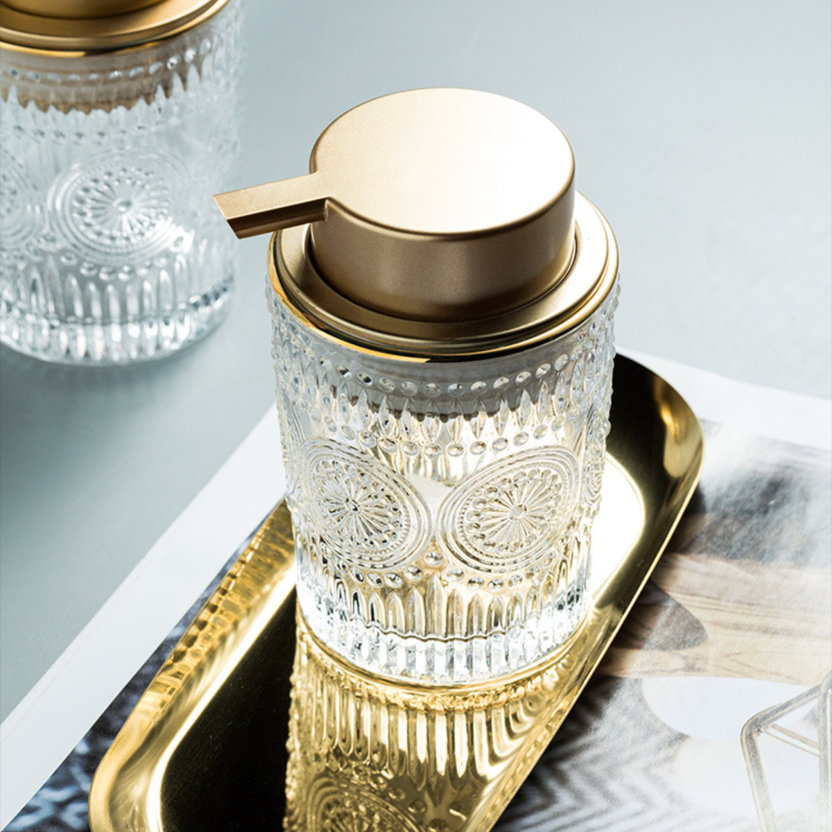 Glass Pump Bottle Nestasia