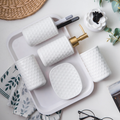 Porcelain White Bath Set Nestasia