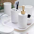Porcelain White Bath Set Nestasia
