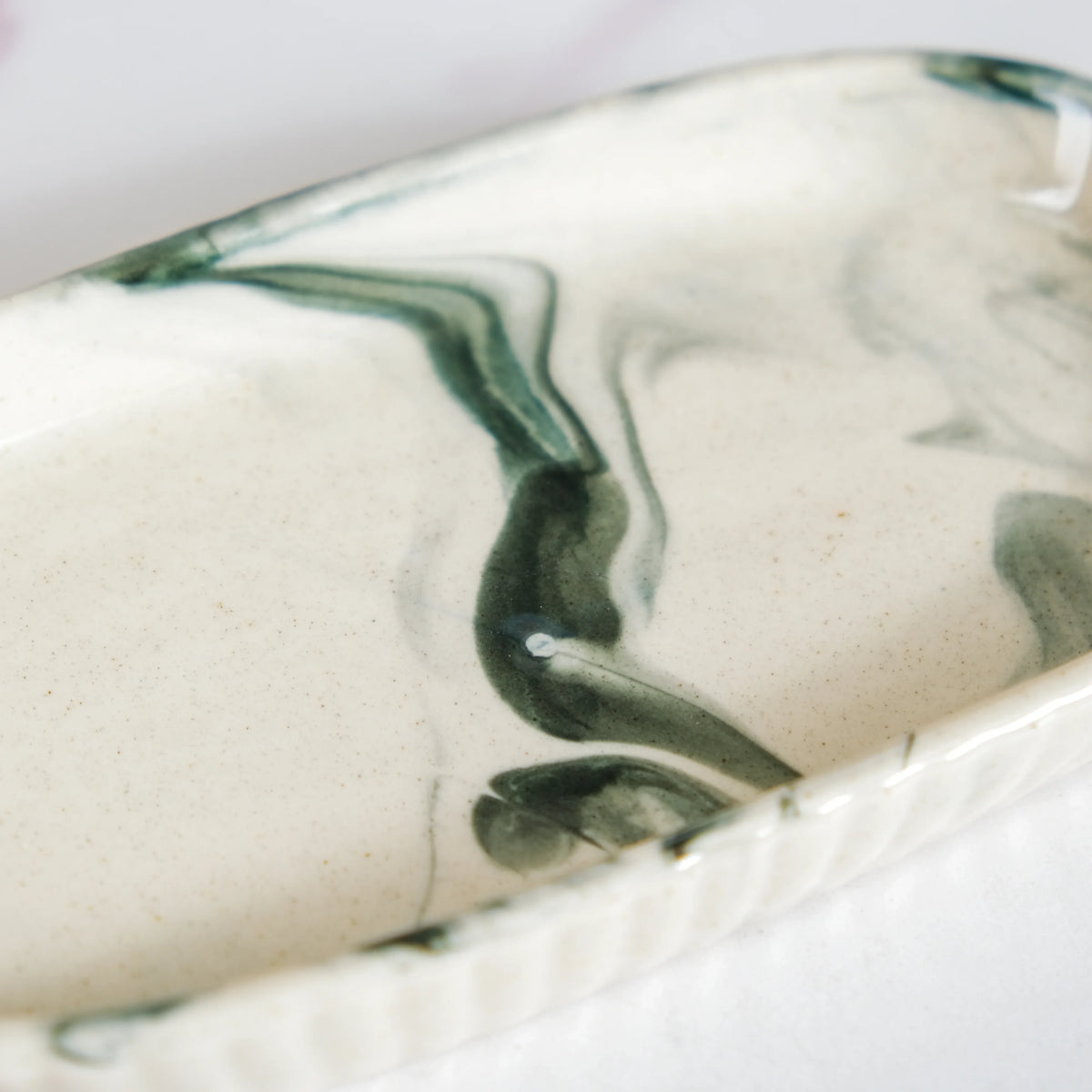Marble Pattern Ceramic Bath Set Of 3 Nestasia