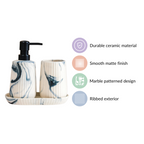 Set Of 3 Bathroom Accessories With Tray Nestasia