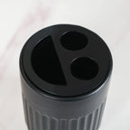 Chic Black Bathroom Accessories Set Of 3 Nestasia
