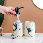 Set Of 3 Bathroom Accessories With Tray Nestasia
