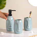 Face Vase Inspired Bath Set Of 3 Nestasia