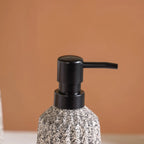 Granite Finish Ceramic Bathroom Set Of 3 Grey Matte Black Nestasia