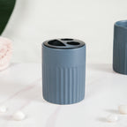 Slate Blue Ceramic Bath Set Of 3 Nestasia