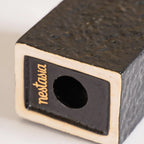 Black Ceramic Bath Set Of 3 Stone Textured Nestasia