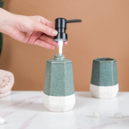 Stoneware Bathroom Accessories Set Of 3 Nestasia