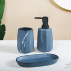 Sleek Ceramic Bathroom Set Of 3 Nestasia