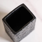 Black Ceramic Bath Set Of 3 Stone Textured Nestasia