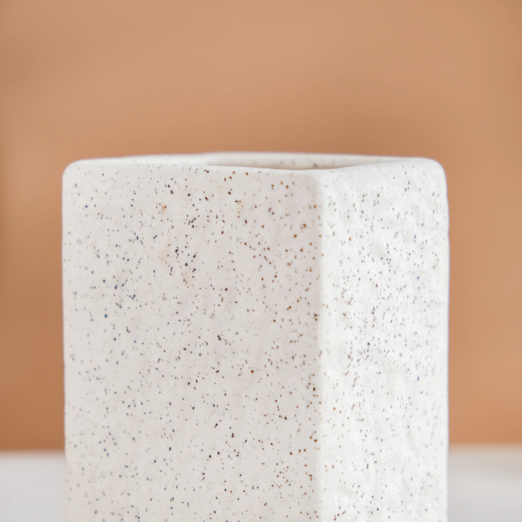 White Stone Bathroom Accessories Set Of 3 Nestasia