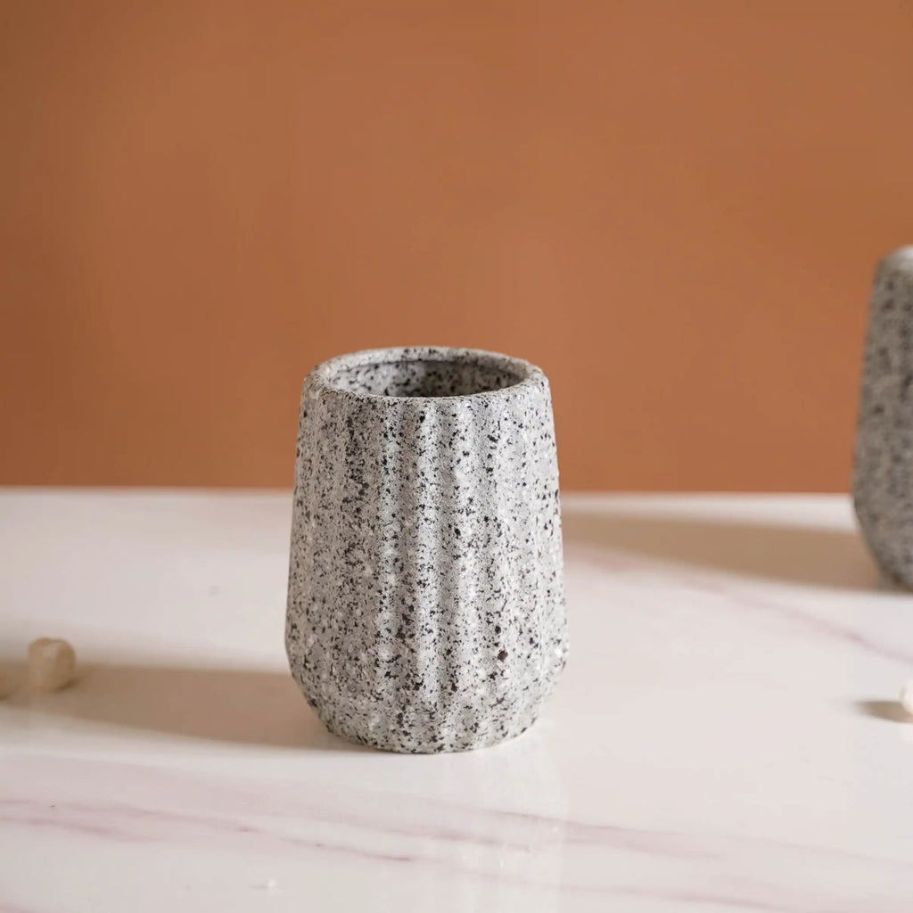 Ribbed Contemporary Bath Set Of 3 Nestasia