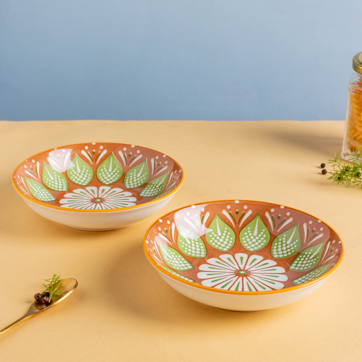 Mandala Dessert Plate Set of 2 Nestasia
