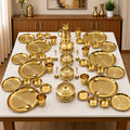 Brass Luxury/Premium Dinner Serving 57-Piece Set Vedansh Craft