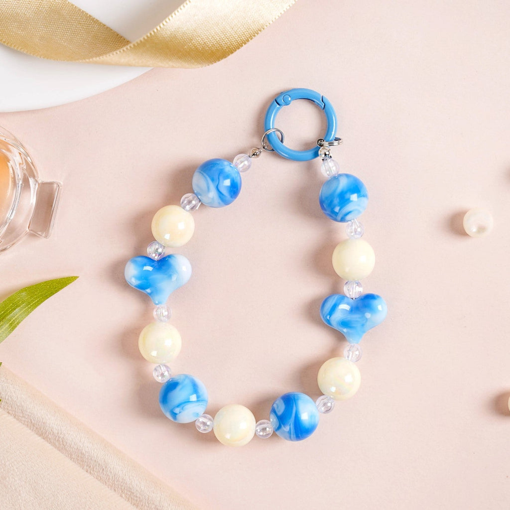 Aqua Amour Beaded Keychain Nestasia