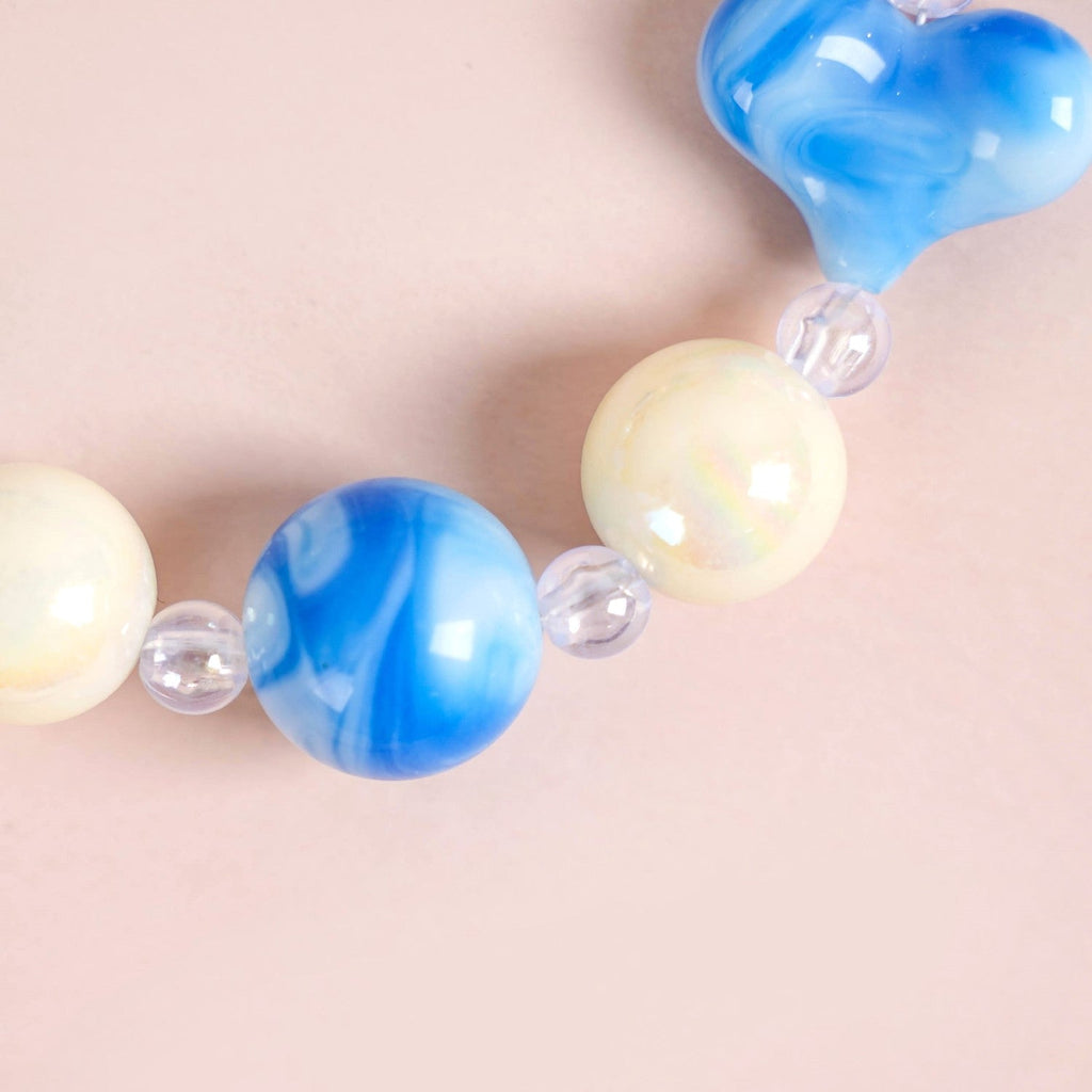 Aqua Amour Beaded Keychain Nestasia