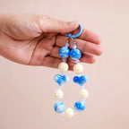 Aqua Amour Beaded Keychain Nestasia