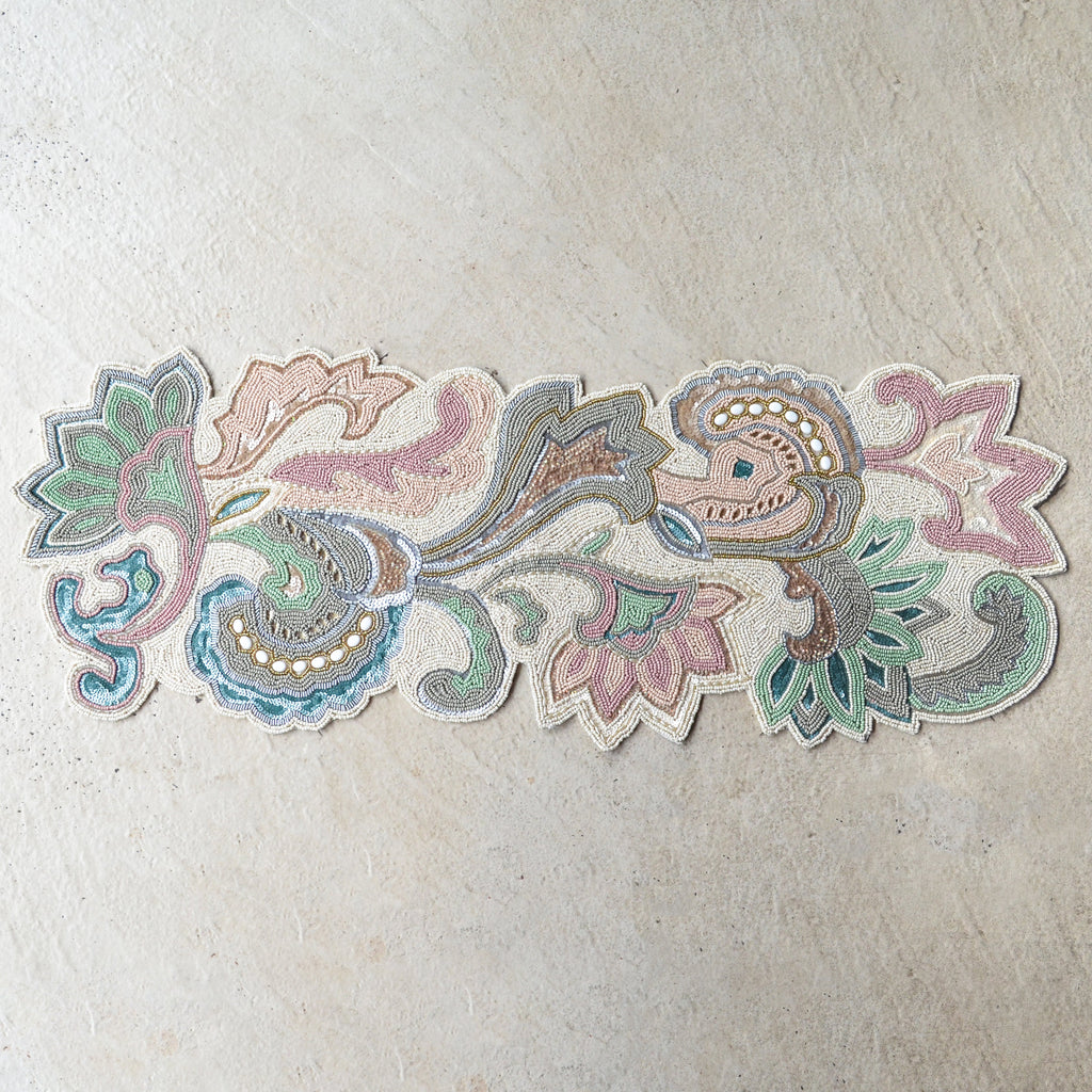 Beads Pastel Flower Runner Nestasia