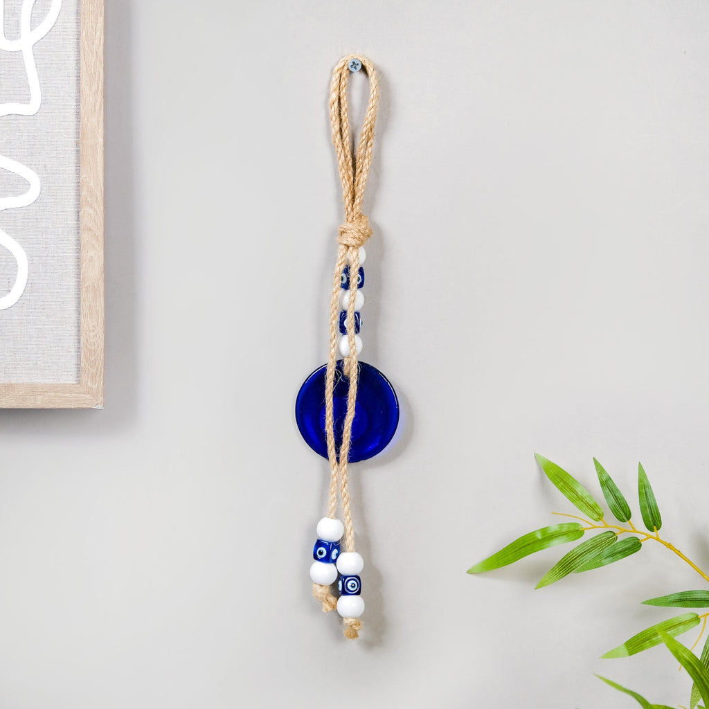 Evil Eye Wall Hanging With Beads For Home Decor Nestasia