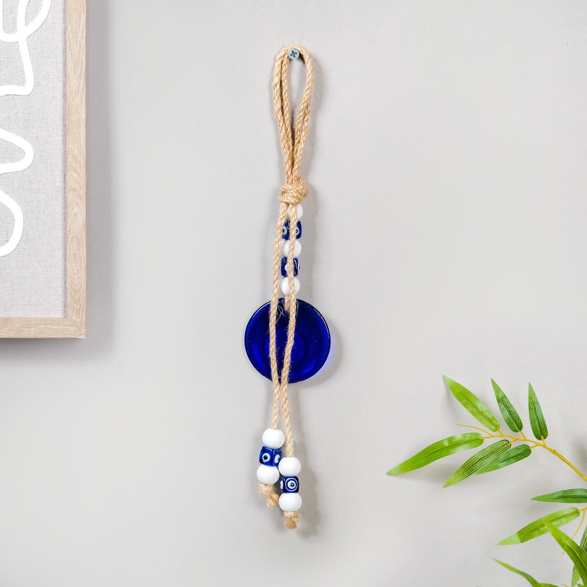 Evil Eye Wall Hanging With Beads For Home Decor Nestasia