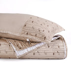Cotton King Size Bed Cover Beige Nestasia