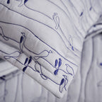 Pure Cotton Quilted King Size Bed Cover Grey Nestasia