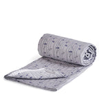 Pure Cotton Quilted King Size Bed Cover Grey Nestasia