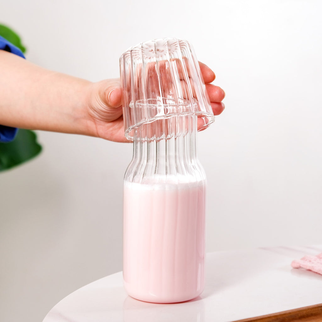 Bedside Glass Carafe With Tumbler Nestasia