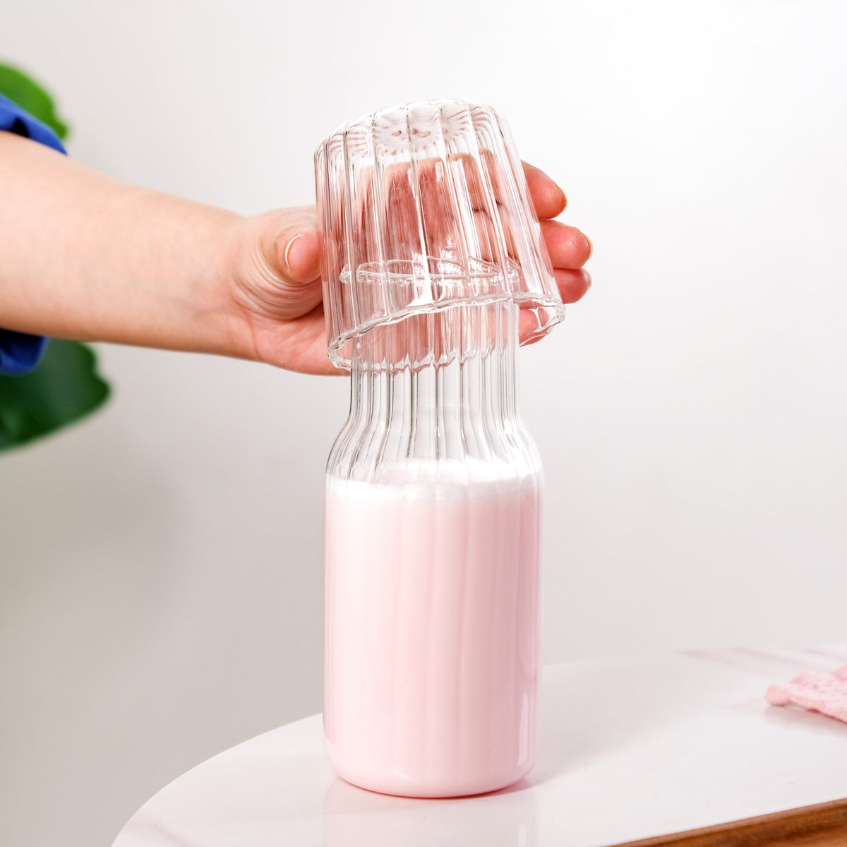 Bedside Glass Carafe With Tumbler Nestasia