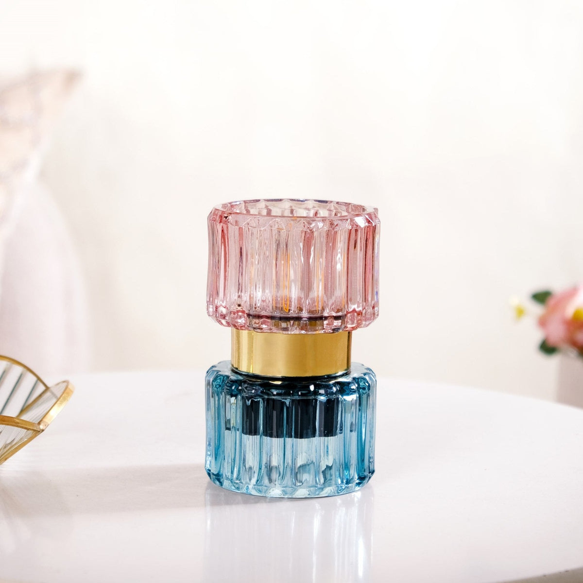 Two Toned Hourglass Bedside Lamp With E27 LED Bulb Nestasia