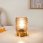 Bubble Glass Cordless Table Lamp With LED Bulb Nestasia