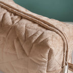 Beige Blossom Vanity Pouch Set Of 3 Nestasia