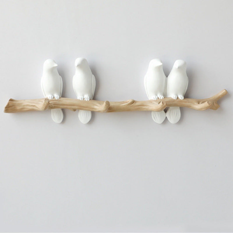 Bird Decoration Hook Entrance Wall No-trace Key Hook No-drill Wall Decor Wall-mounted Coat Hook