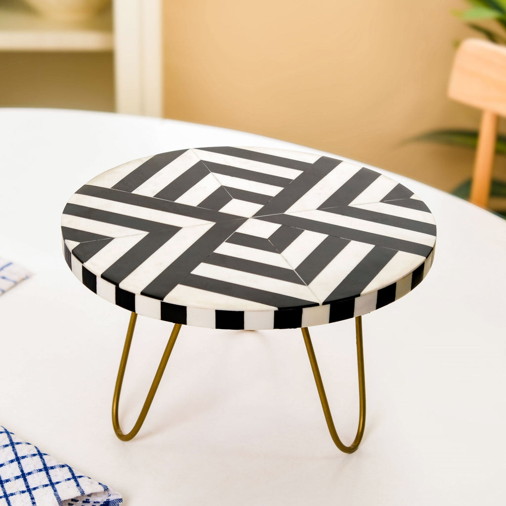 Black And White Riser Cake Stand Nestasia