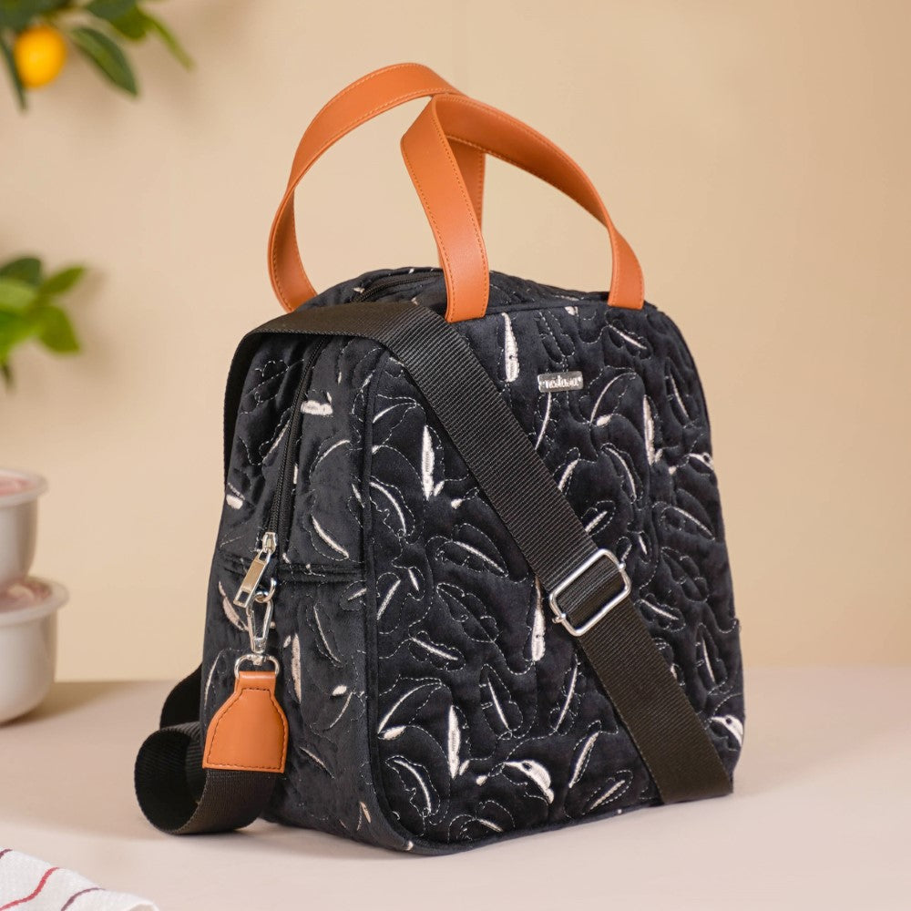 Thermal Insulated Lunch Bag Black Nestasia