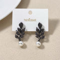 Black Pearl Leaf Dangles Nestasia