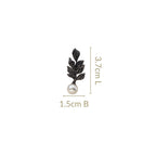 Black Pearl Leaf Dangles Nestasia