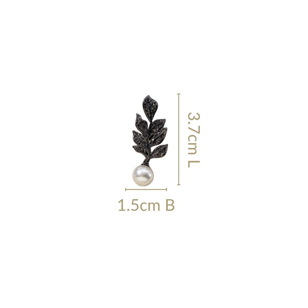 Black Pearl Leaf Dangles Nestasia