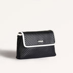 Soi Lattice Black Clutch Bag With Sling Nestasia