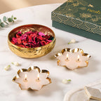 Aroma Candle Potpourri Small Urli Gift Hamper Set Of 3 Nestasia