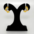 Blooming Gold Sculptural Floral Earrings Nestasia