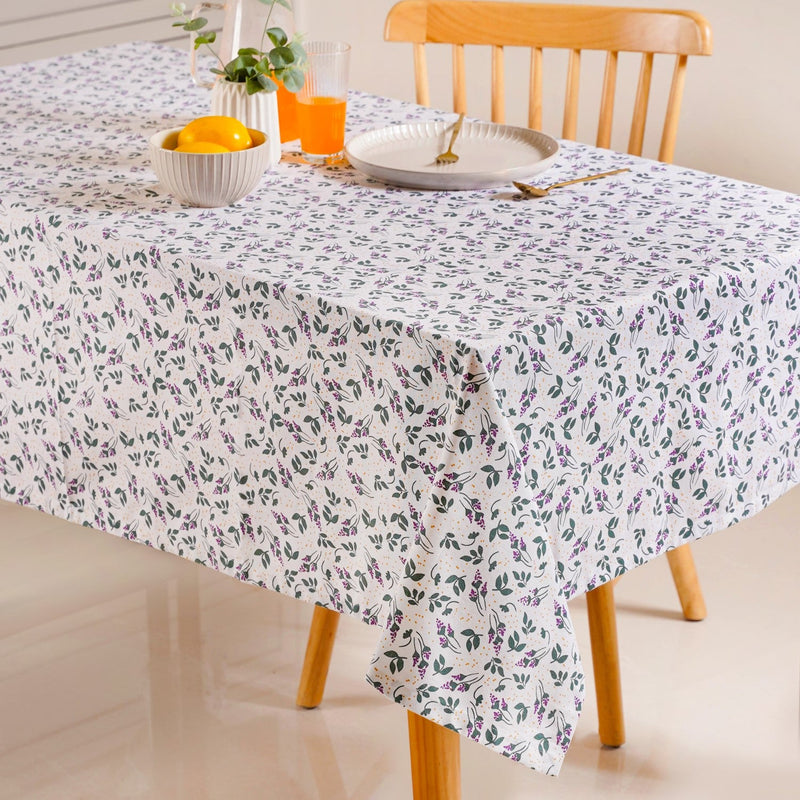 Blooming Lavender Premium Table Cover For 6 Seater 154 x 208cm Nestasia