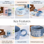 Morning Motivation Stackable Cup Set Of 4 Blue 215ml Nestasia
