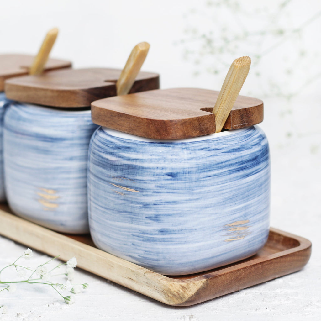 Blue Spice Jar Set Nestasia
