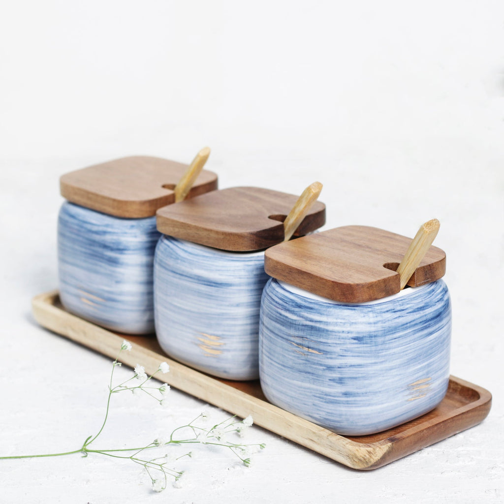 Blue Spice Jar Set Nestasia